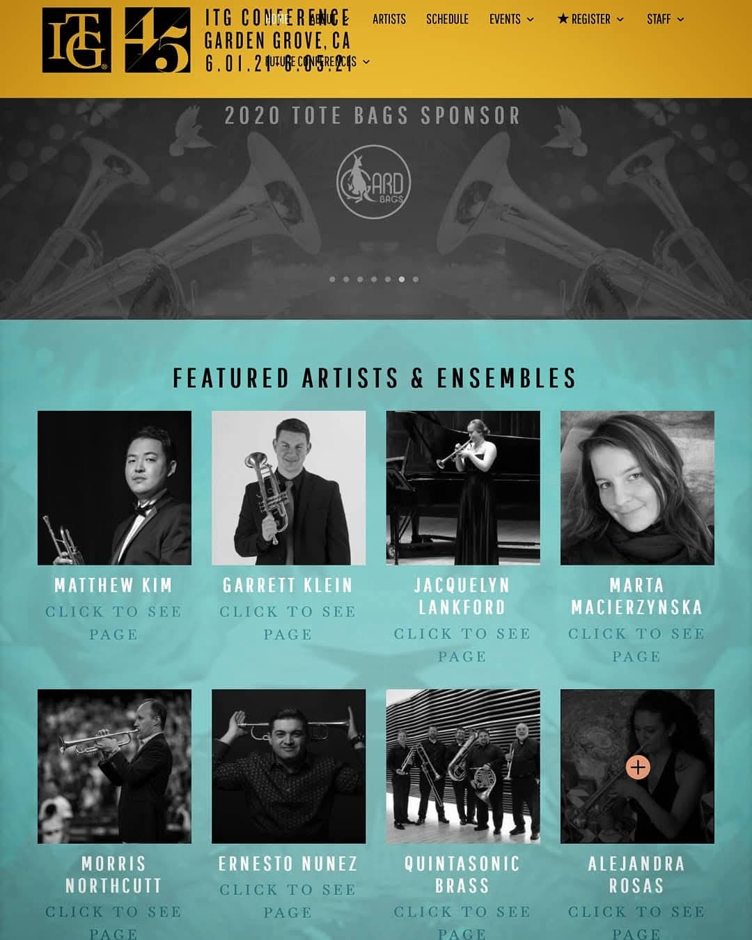 ITG Conference 45 — Matthew Kim listed as Featured Artist